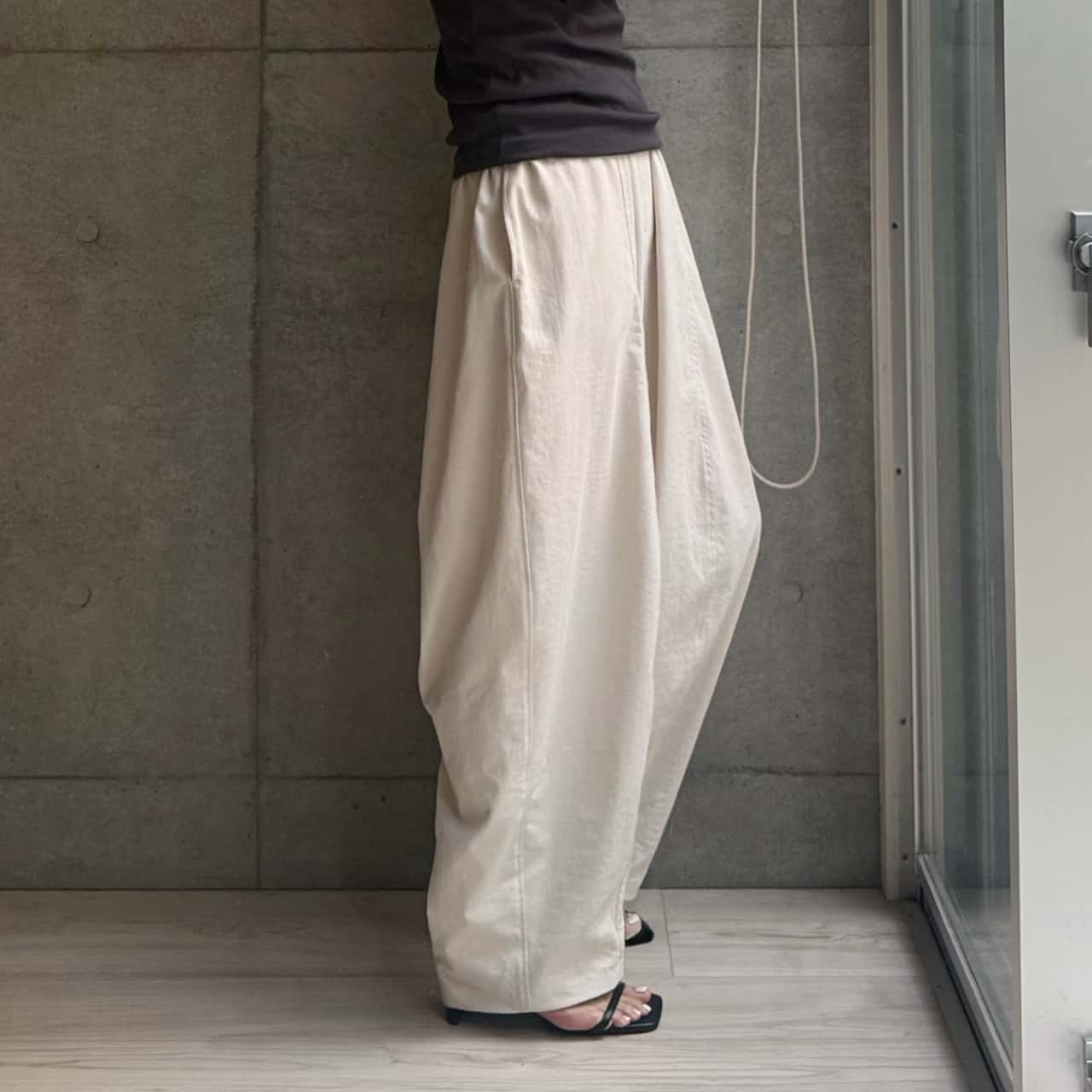 【15日限定!20%OFFクーポン】速乾 UVカット イージー コクーンパンツ レディース ボトム パンツ カーブパンツ チノパンツ バレルレッグ リサイクルポリエステル サスティナブル エコ 春 夏 秋 冬 低身長 高身長 プチ トール 洗濯可 for/c フォーシー 楽天room